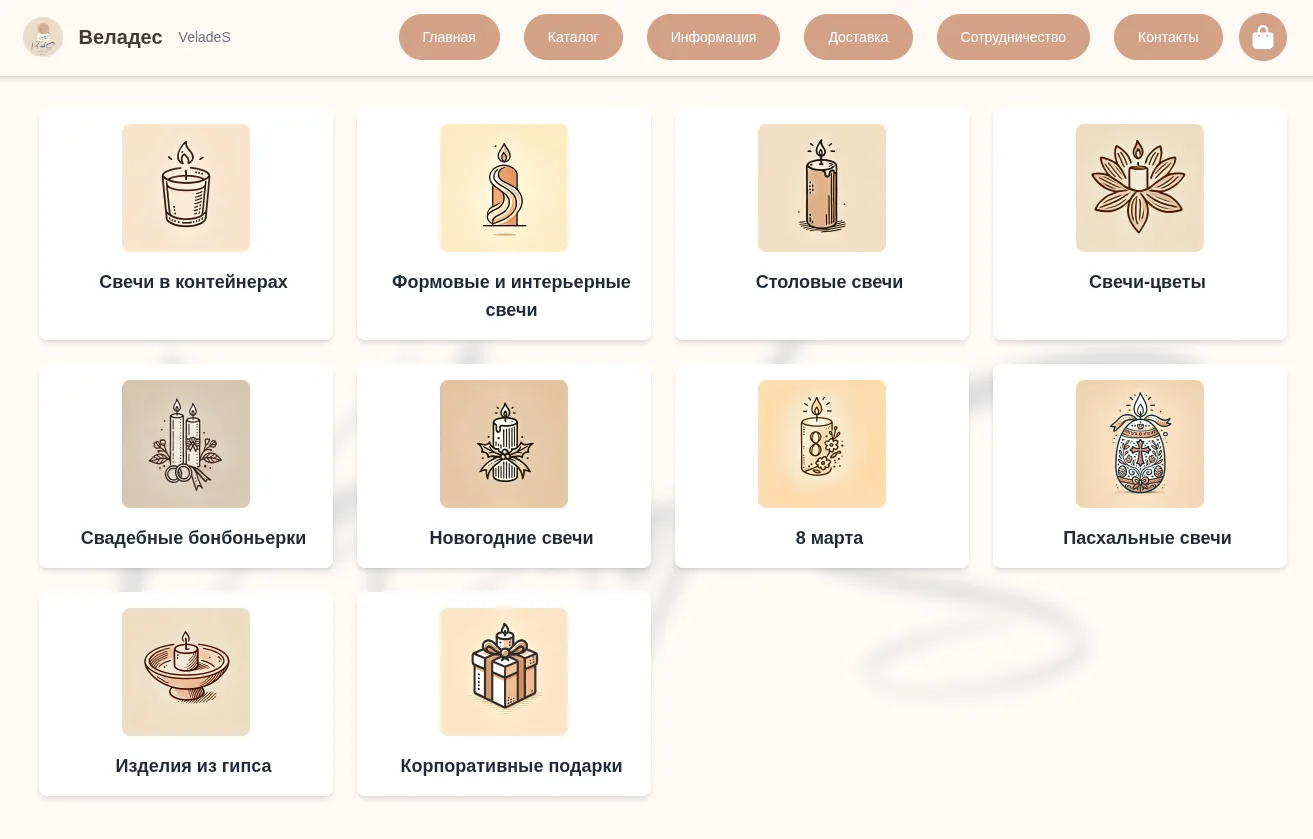 Product catalog view